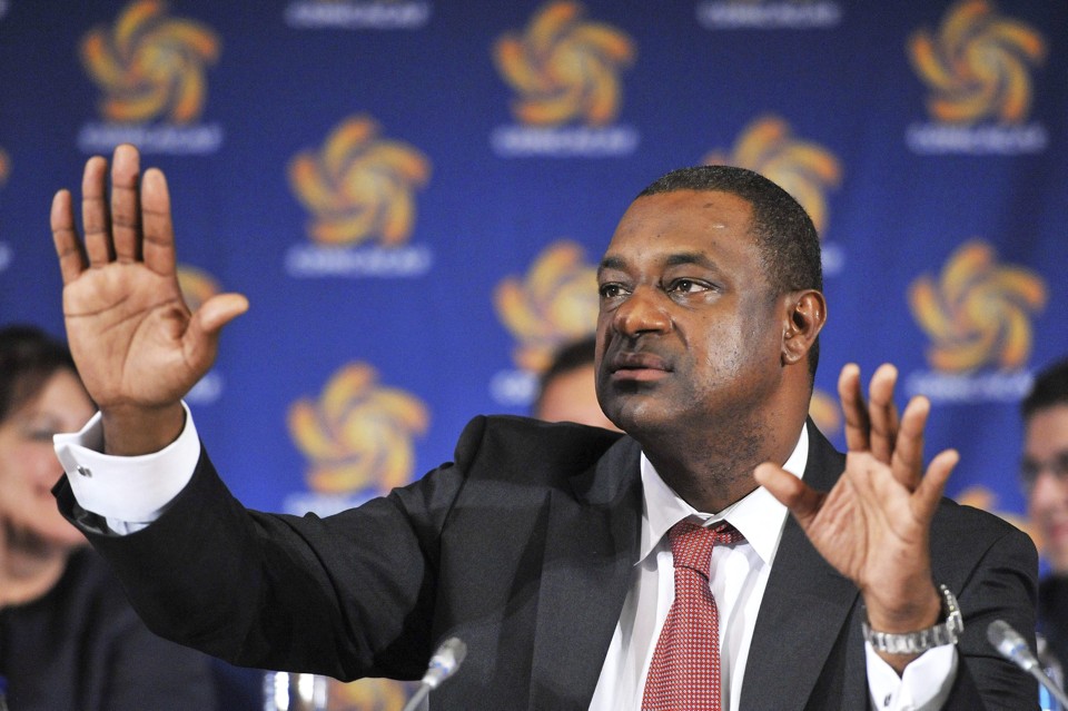 Jeffrey Webb, presidente da Concaf detido na operação do FBI que investiga a corrupção na Fifa. | SZILARD KOSZTICSAK/EFE