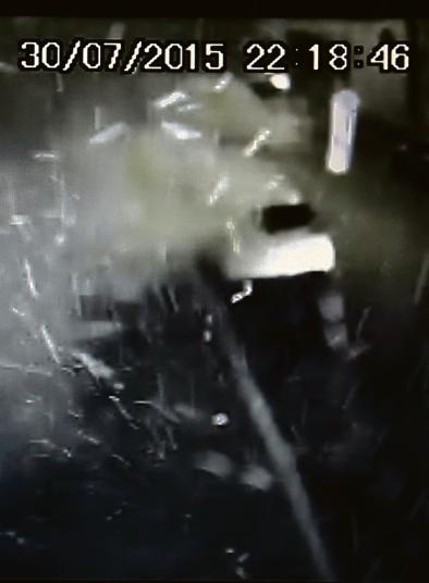 Imagem da Câmera do Instituto Lula no momento do ataque. | Reprodução