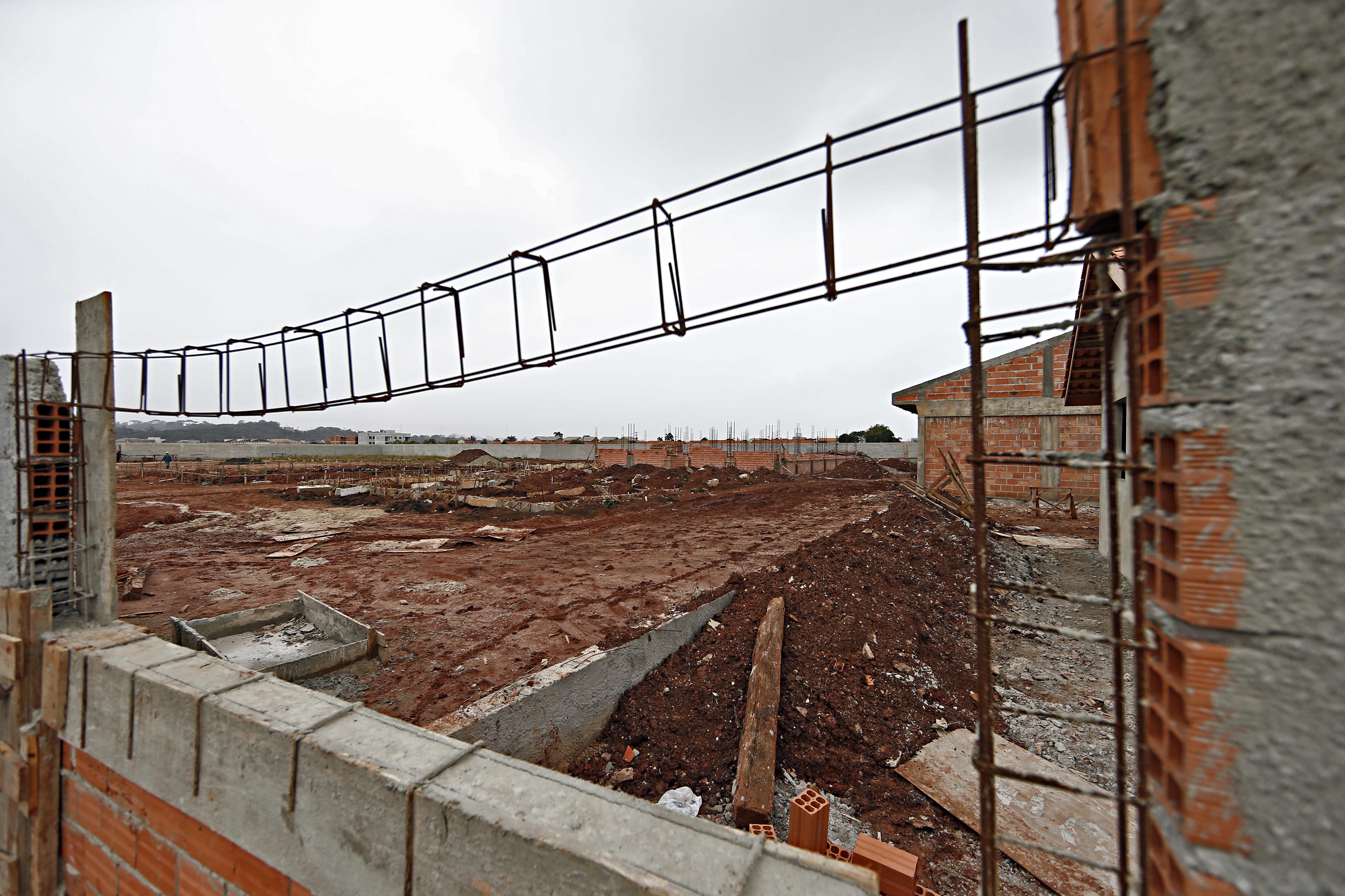 Colégio Estadual Jardim Paulista, em Campina Grande do Sul: uma das escolas que já deveriam estar prontas | Albari Rosa/Gazeta do Povo