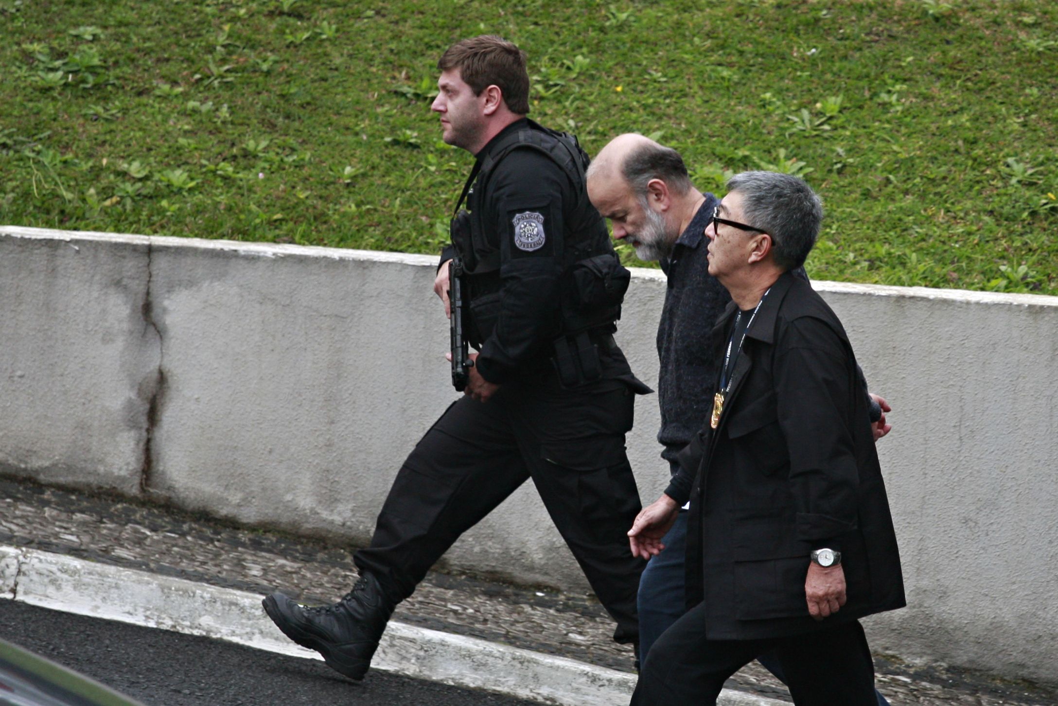 Vaccari, ao centro, ex-tesoureiro do PT. | Aniele Nascimento/Gazeta do Povo