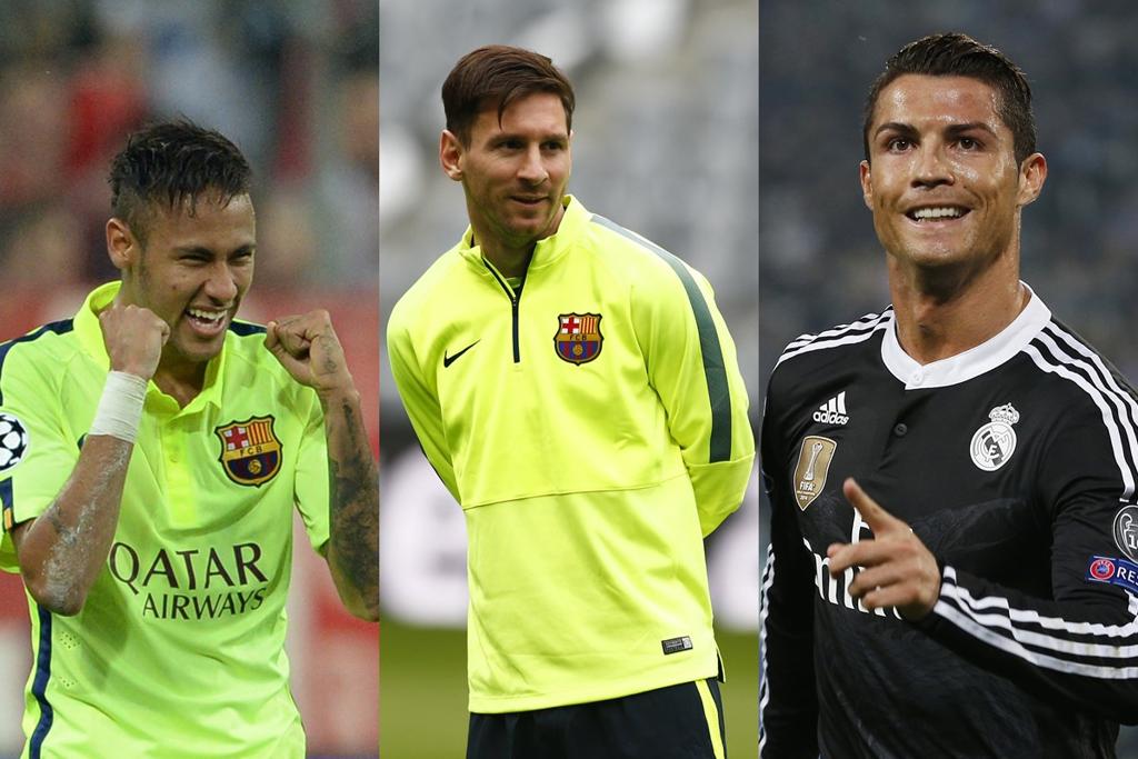 Neymar, Messi e Cristiano Ronaldo estão entre os 10 concorrentes a melhor jogador do futebol europeu na temporada. | Giuliano Gomes/Gazeta do Povo