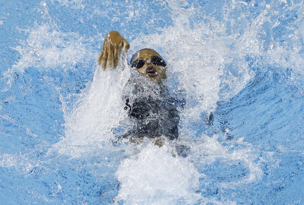 Etiene Medeiros garantiu vaga em duas finais, nos 100 metros costas e nos 50 metros livre. | Rob Schumacher/USA Today Sports
