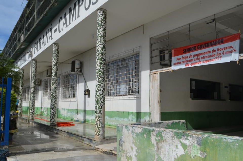 Campus da Unespar em Paranaguá, que sofreu uma redução de 41% no seu orçamento. | Débora Mariotto Alves/Gazeta do Povo