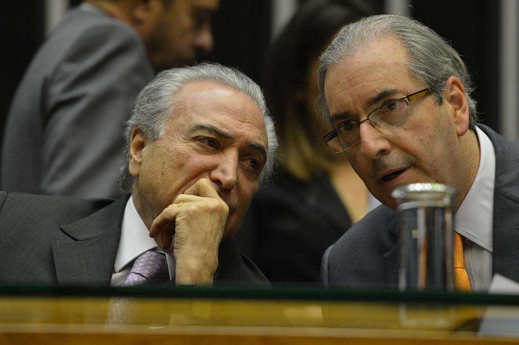 Temer com Cunha: receio de “pauta-bomba”. | Antonio Cruz/Agência Brasil