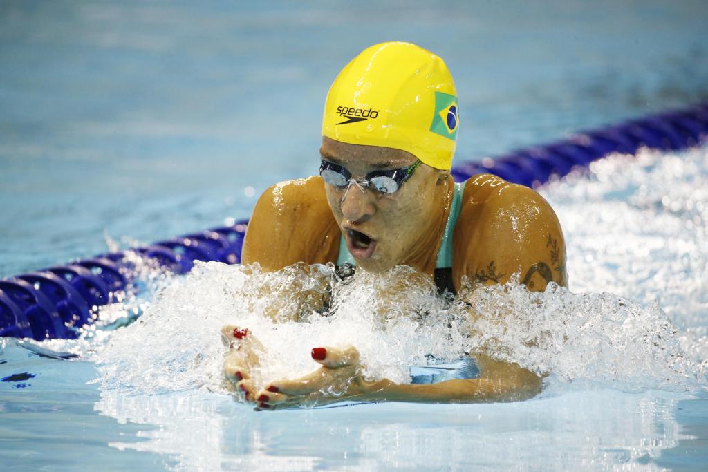 Joanna Maranhão foi medalha de bronze no Pan-Americano de Toronto. | Rob Schumacher/USA Today Sports