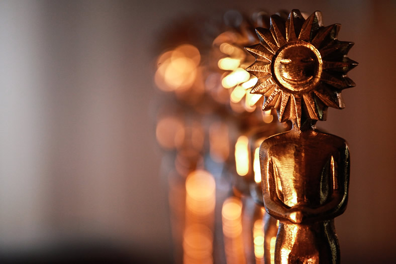 Tradicionais Kikitos entregues aos vencedores do Festival de Gramado | Divulgação/