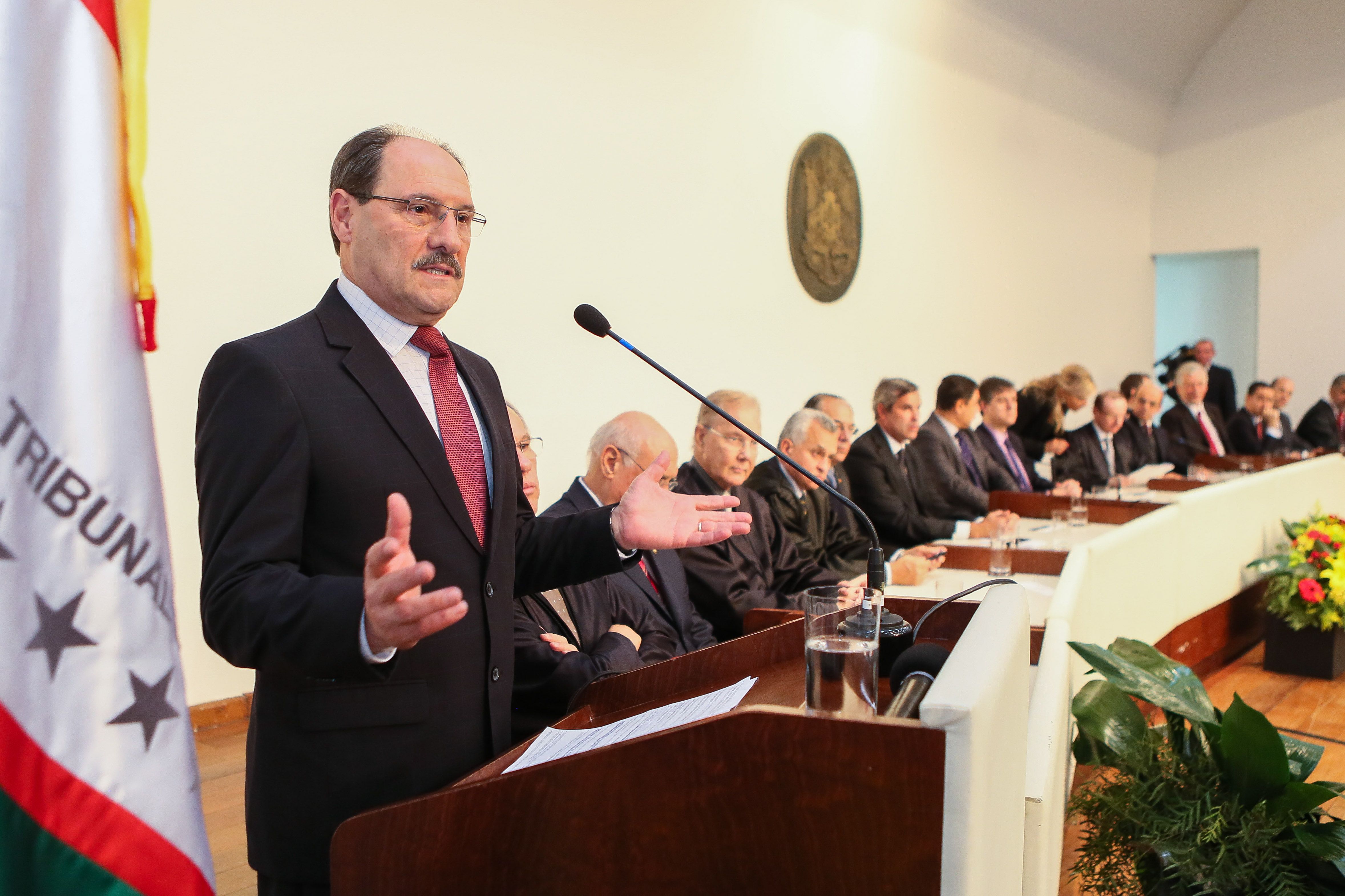 Policiais gaúchos pediram a prisão do governador Sartori. | Luiz Chaves / Palácio Piratini