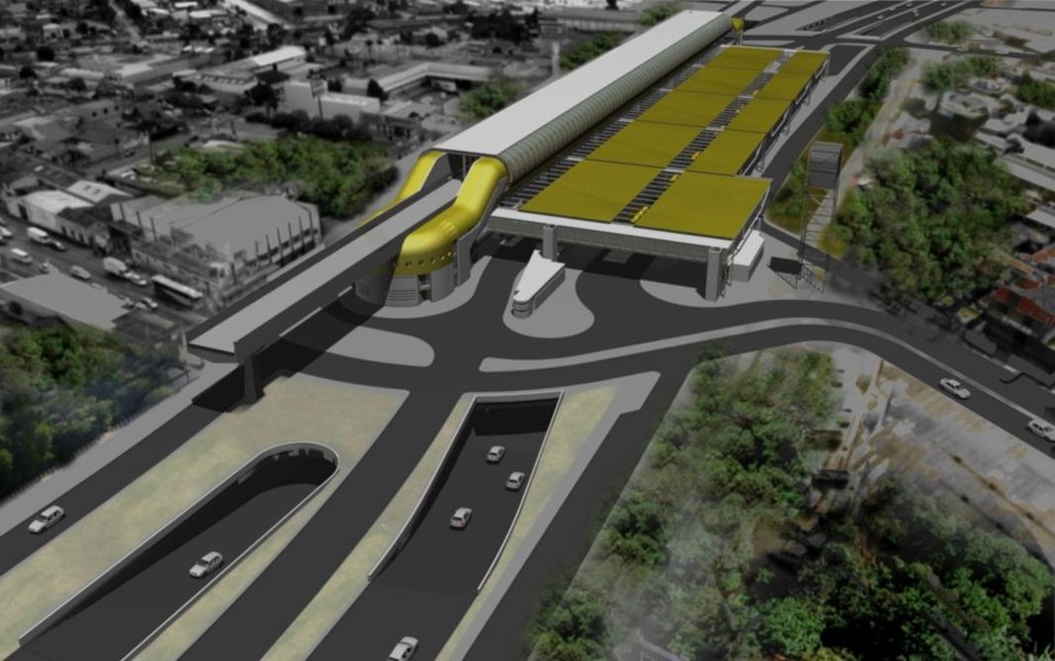 Imagem do projeto do metrô de Curitiba: orçamento atual da obra é de R$ 4,691 bilhões | Divulgação/Ippuc