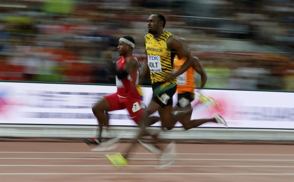 Usain Bolt ficou só com o quinto tempo na eliminatória para os 100 m no Mundial de Pequim. | Phil Noble/Reuters