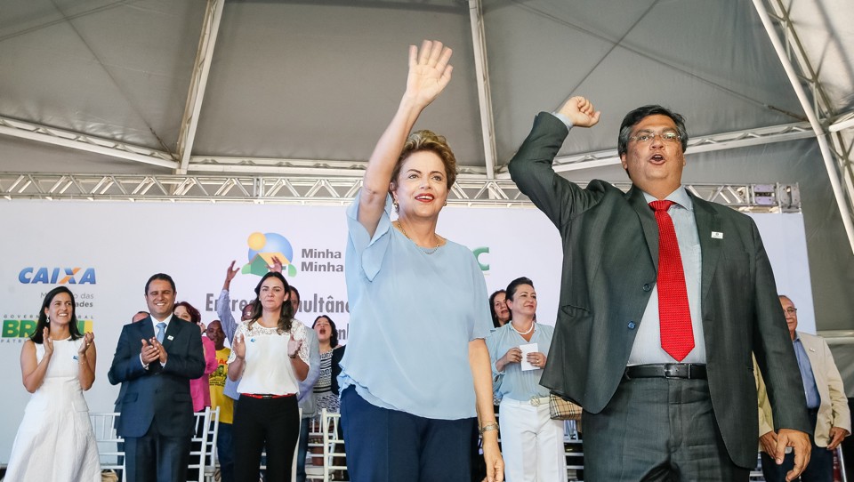 População de São Luís, no Maranhão, reclamou pelo fato de o governador Flávio Dino defender Dilma. | Foto: Roberto Stuckert Filho/ PR