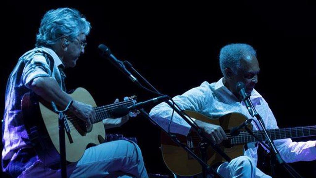 Caetano e Gil em show da turnê que marca 50 anos de carreira | Divulgação/Facebook
