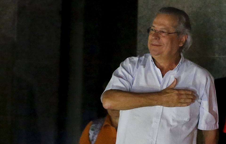 José Dirceu está preso na sede da Polícia Federal em Curitiba. | Nacho Doce/Reuters
