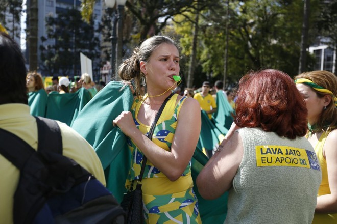 Em Curitiba, Lava Jato recebeu apoio dos manifestantes | Henry Milléo/ Gazeta do Povo