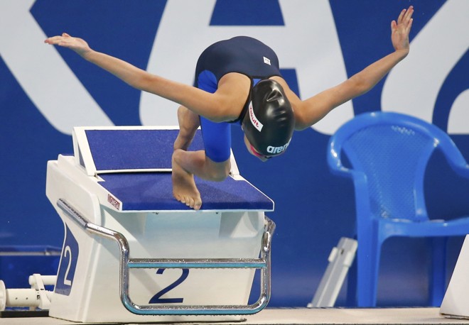 Alzain Tareq admitiu nervosismo antes de cair na água, | MICHAEL DALDER/REUTERS