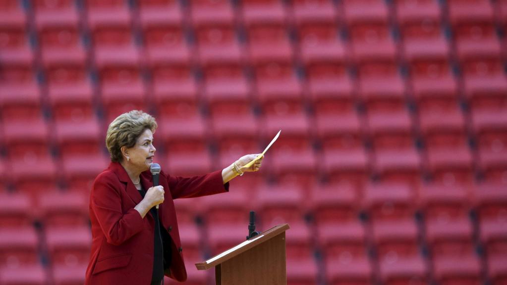 Dilma durante a “Marcha das Margaridas”, na quarta-feira (12): fôlego para aprovação das contas. | UESLEI MARCELINO/REUTERS
