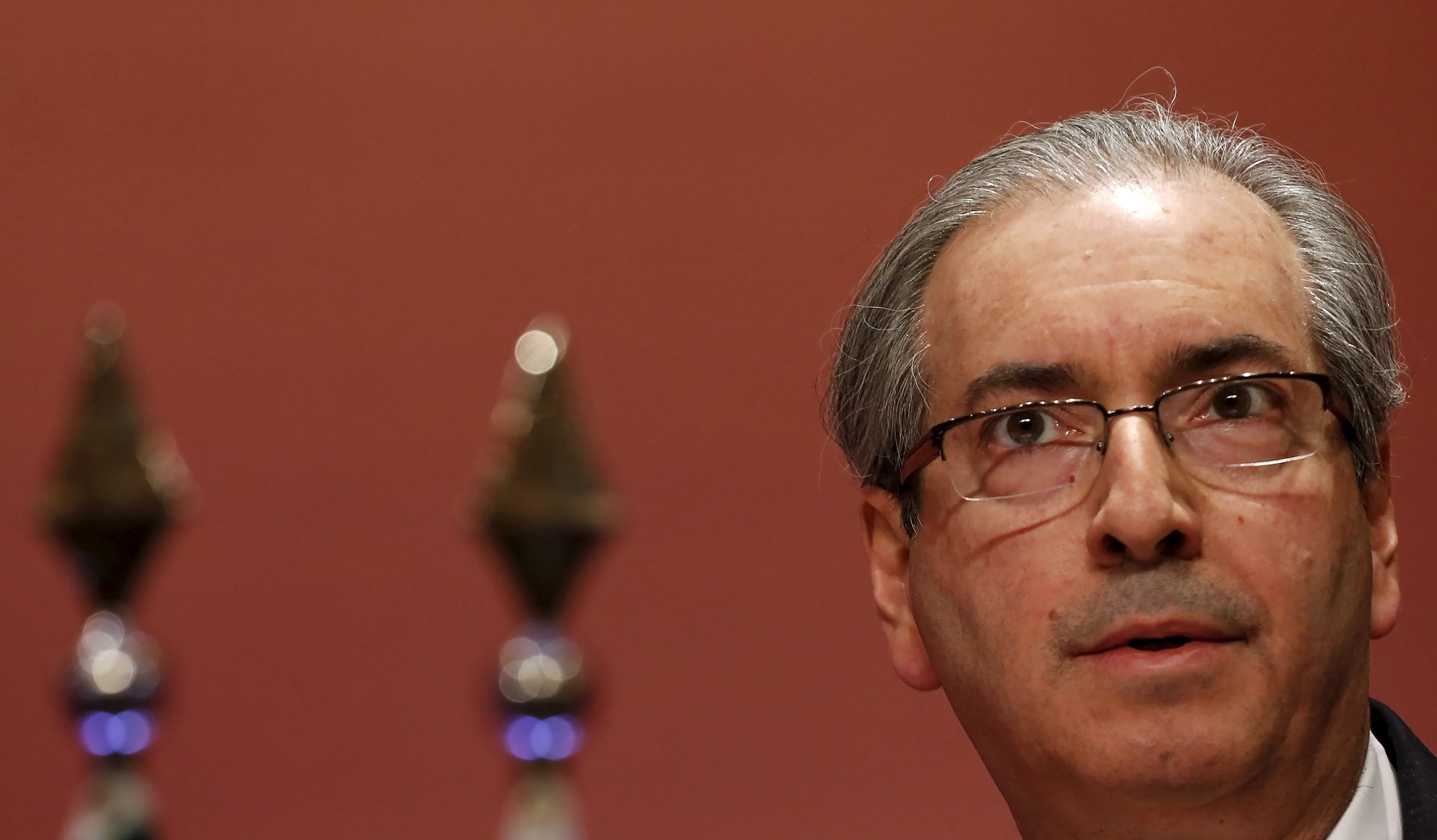 Eduardo Cunha desabafou após a denúncia da procuradoria: perseguição do governo federal. | Nacho Doce/Reuters