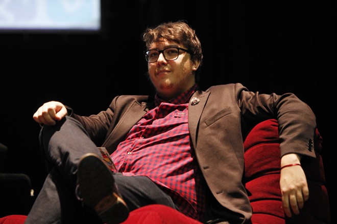 Alexandre Abrão (Charlie Brown JR), em painel sobre “Aprecie a Internet com moderação ou enlouqueça em um mundo no qual a tecnologia, assim como a zoeira, não terá limites”. | Antônio More/Gazeta do Povo