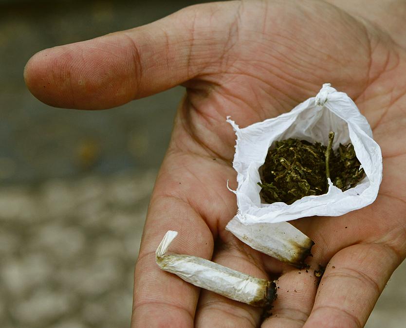 Apreendida pela Guarda Municipal de Curitiba, a trouxinha de maconha rendeu a prisão de dois rapazes. | Roberto Dziura Jr./ Arquivo/Gazeta do Povo
