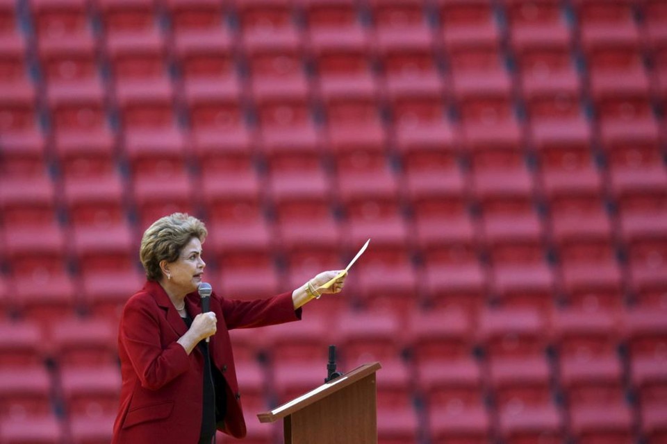 Dilma deu entrevista ao SBT nesta quarta (12). | UESLEI MARCELINO/REUTERS