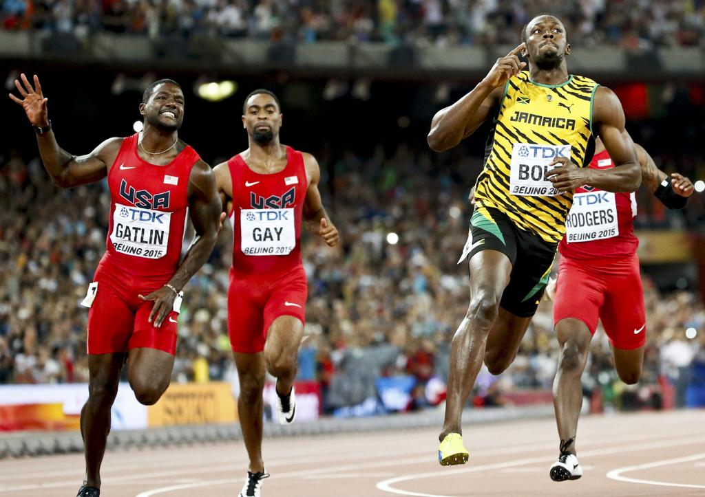 Bolt superou por pouco Justin Gatlin. | LUCY NICHOLSON/REUTERS