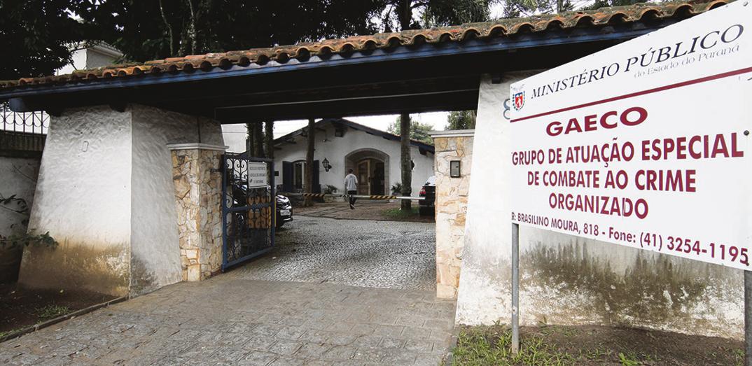 Fachada do Gaeco em Curitiba: órgão identificou esquema em Ibema, no Oeste do Paraná. | Aniele Nascimento/Gazeta do Povo