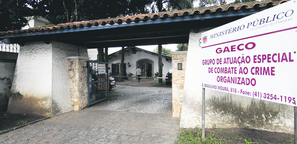 Fachada do Gaeco em Curitiba: órgão identificou esquema em Ibema, no Oeste do Paraná. | Aniele Nascimento/Gazeta do Povo