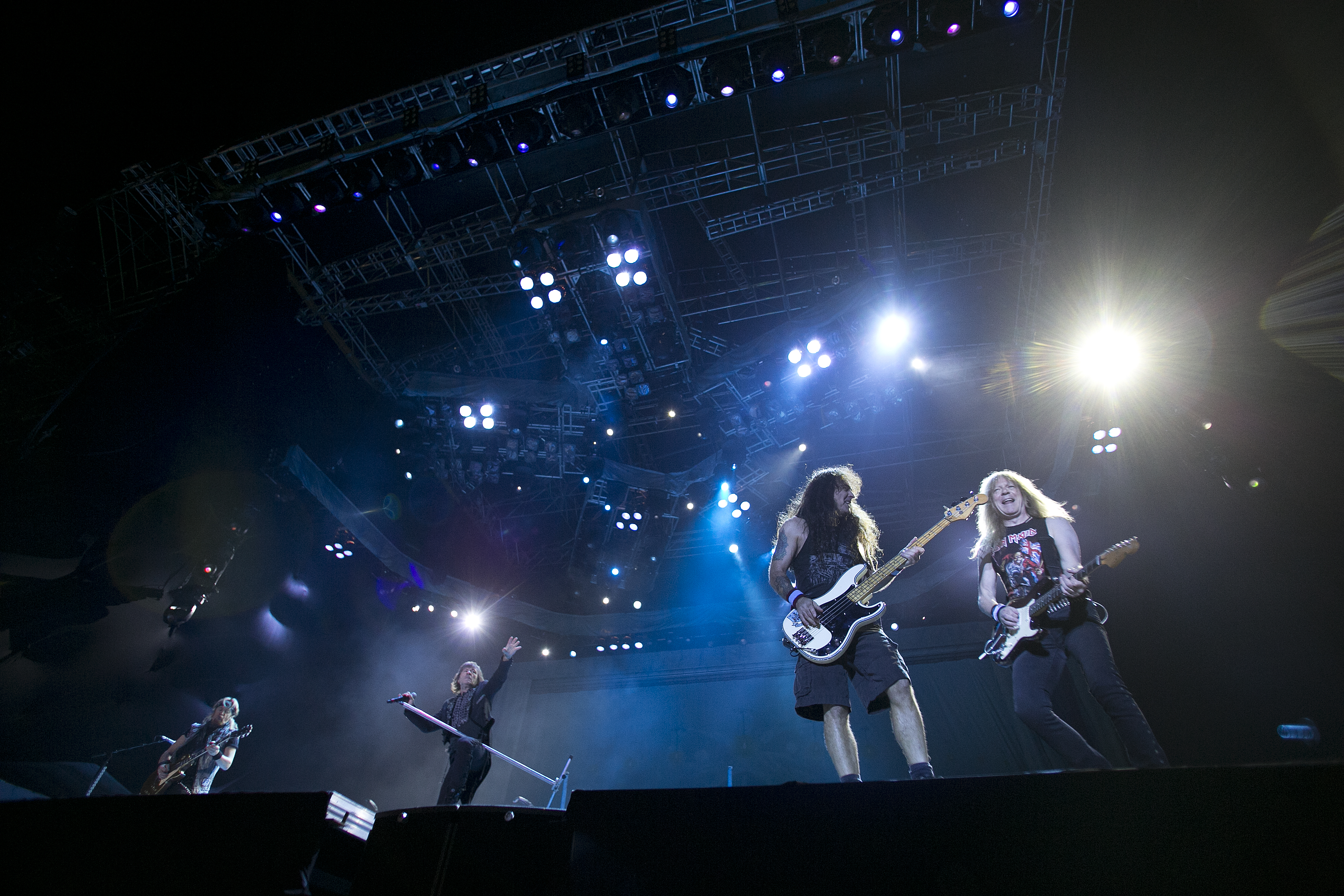 Iron Maiden durante show em Curitiba 2013 | Marcelo Andrade/Gazeta do Povo