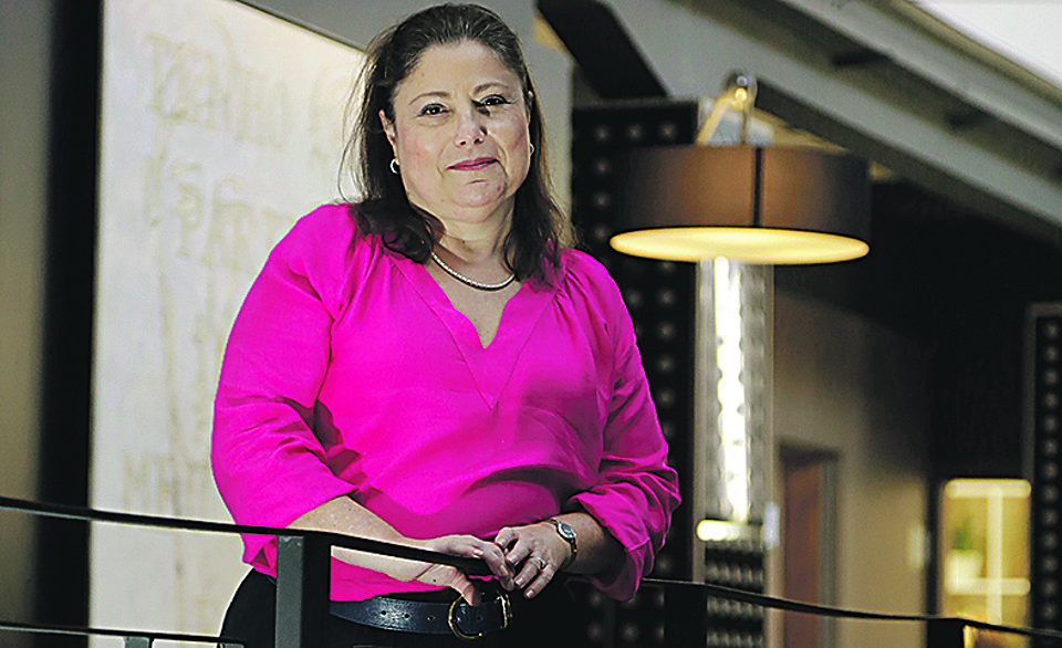 Sibylle Muller: trabalho com foco no reaproveitamento da água utilizada no chuveiro e nas torneiras. | Felipe Rosa/Gazeta do Povo