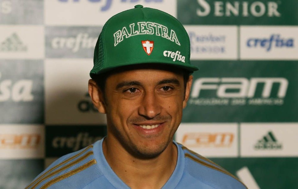 Robinho promete comemorar se marcar contra o Coxa | Cesar Greco/Ag Palmeiras/Divulgação