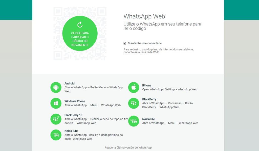 A autenticação é feita com a leitura de um código do tipo QR com a câmera do celular | Reprodução