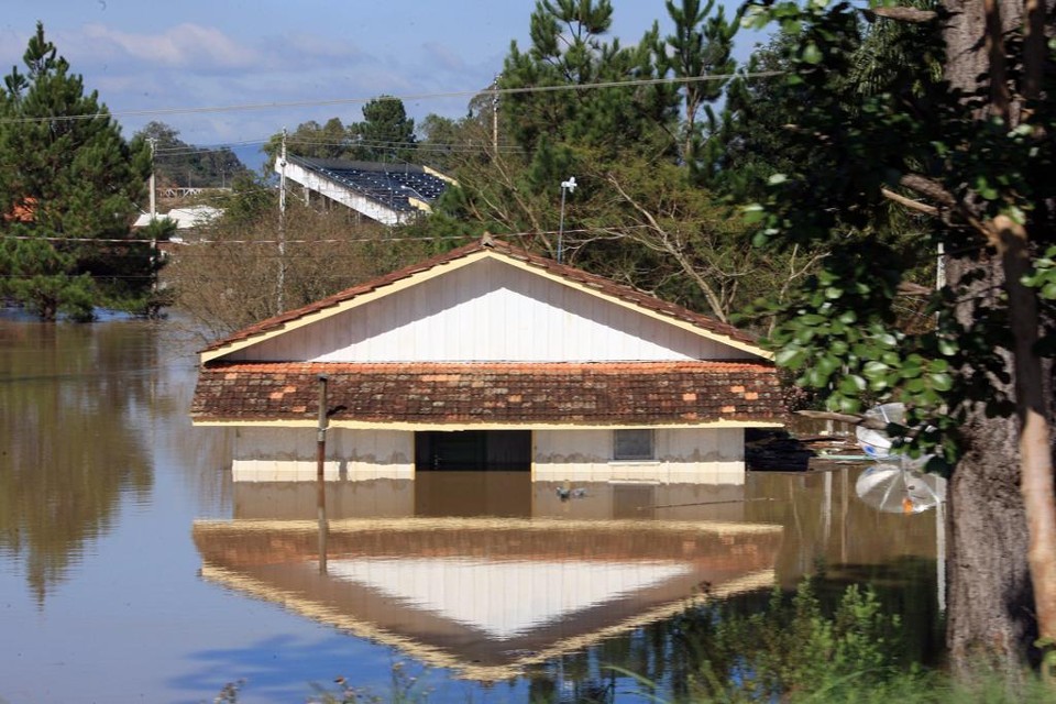 União da Vitória chegou a ficar com 40% da cidade submersa | Ivonaldo Alexandre/Gazeta do Povo