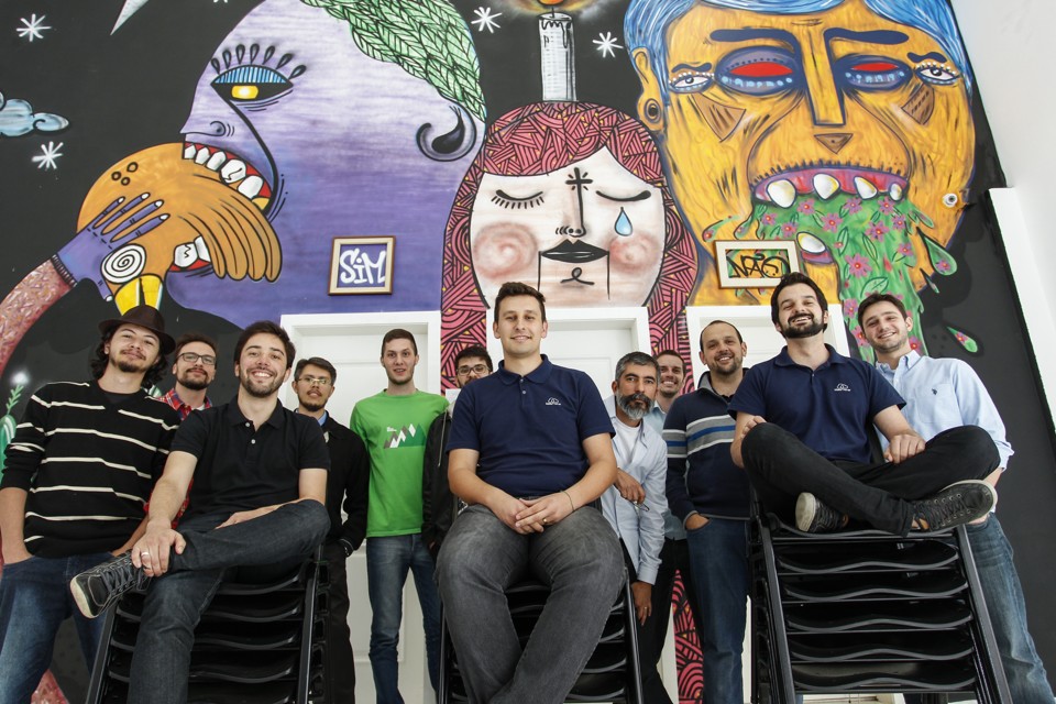 A equipe da Ideia no Ar: meta de ter 100 projetos até o fim do ano. | Daniel Castellano/Gazeta do Povo