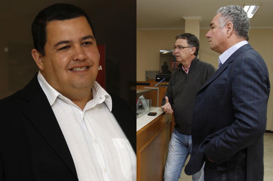 Leonardo de Oliveira é o candidato do Paranistas do Bem; Ricardo Machado Lima (de óculos) é um dos cabeças da oposição. | Aniele Nascimento/Gazeta do Povo