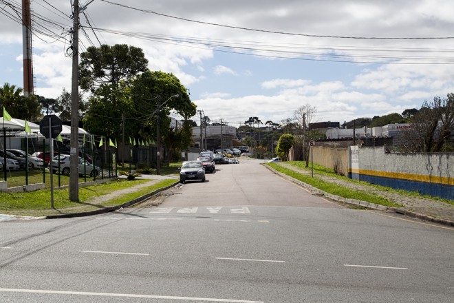 Fim da Rua Saldanha Marinho, no encontro com a Rua Major Heitor Guimarães, no Campina do Siqueira. | Henry Milleo/Gazeta do Povo