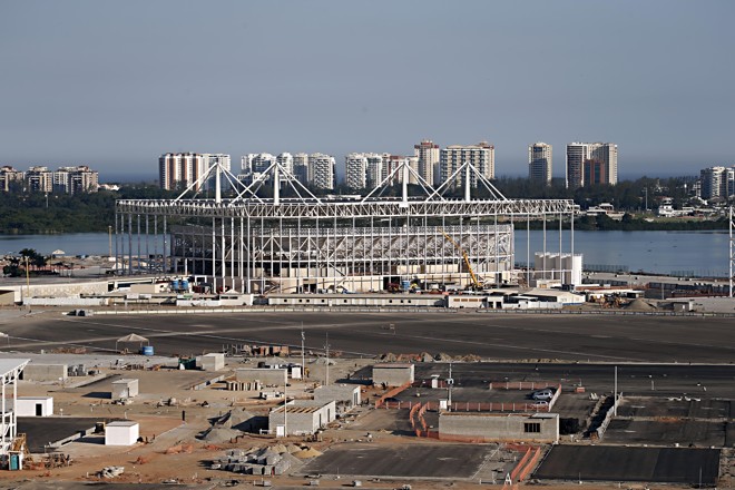 Arena de handebol, que após os Jogos vai ser desmontada e dar origem a quatro escolas públicas. | Albari Rosa/Gazeta do Povo