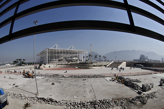 Centro Aquático OIímpico, que depois da Rio-2016 vai ser dividido em duas novas instalações de natação. | Albari Rosa/Gazeta do Povo