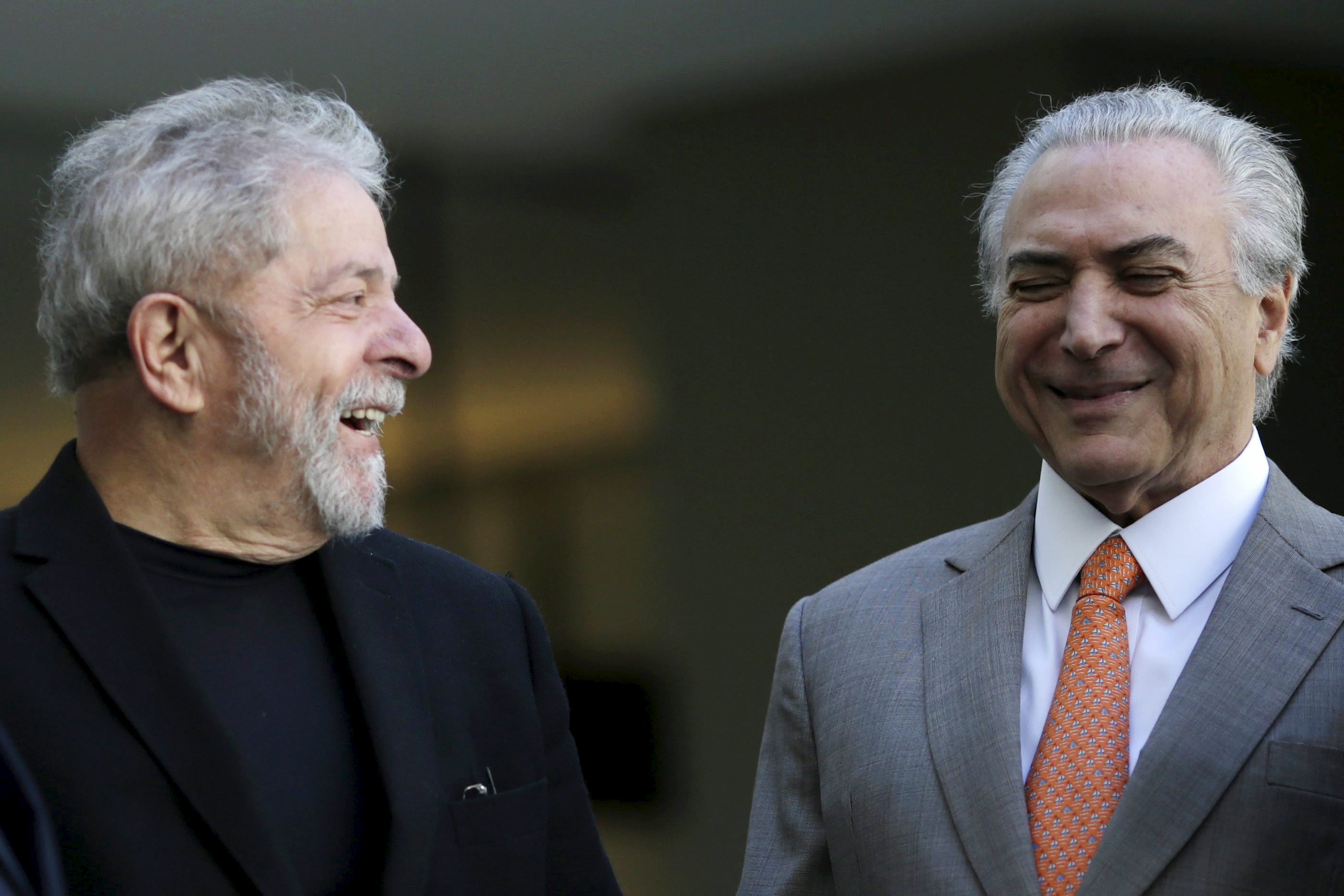 Lula com Michel Temer: em busca de governabilidade para a presidente Dilma. | Ueslei Marcelino/Reuters