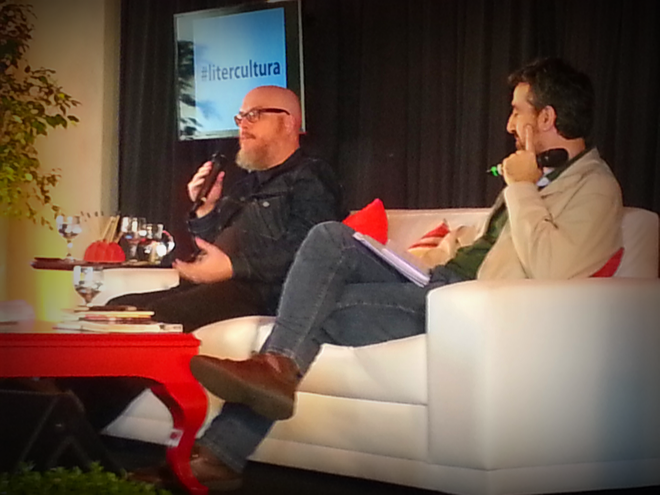 Joca Terron e Christian Schwartz durante mesa do Litercultura | Divulgação/