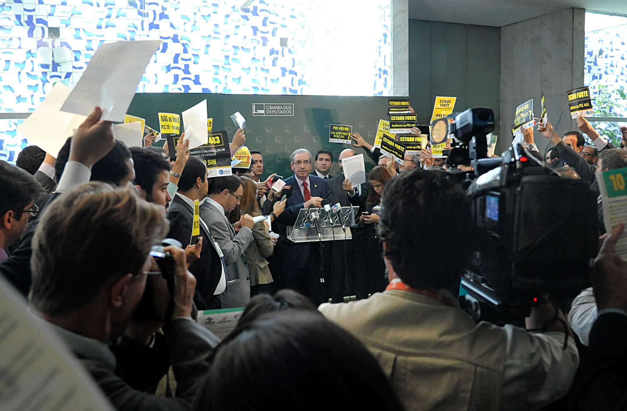Eduardo Cunha programa uma nova estratégia para atacar a aliança entre Renan Calheiros e o governo. | Alex Ferreira / Câmara dos Deputados