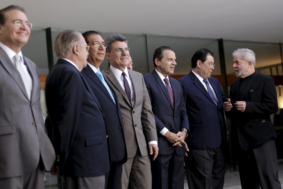 Lula se reuniu com a cúpula do PMDB para diminuir os atritos entre o partido e o governo Dilma. | Ueslei Marcelino/Reuters
