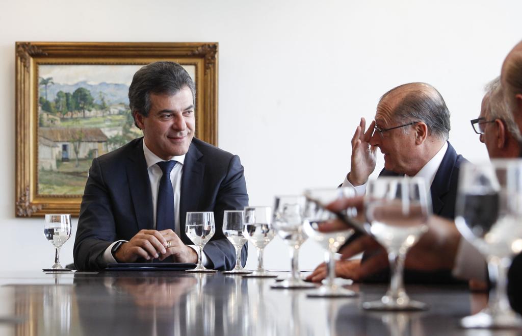 Richa com Alckmin: governadores estiveram em reunião com Dilma. | Daniel Castellano/Gazeta do Povo