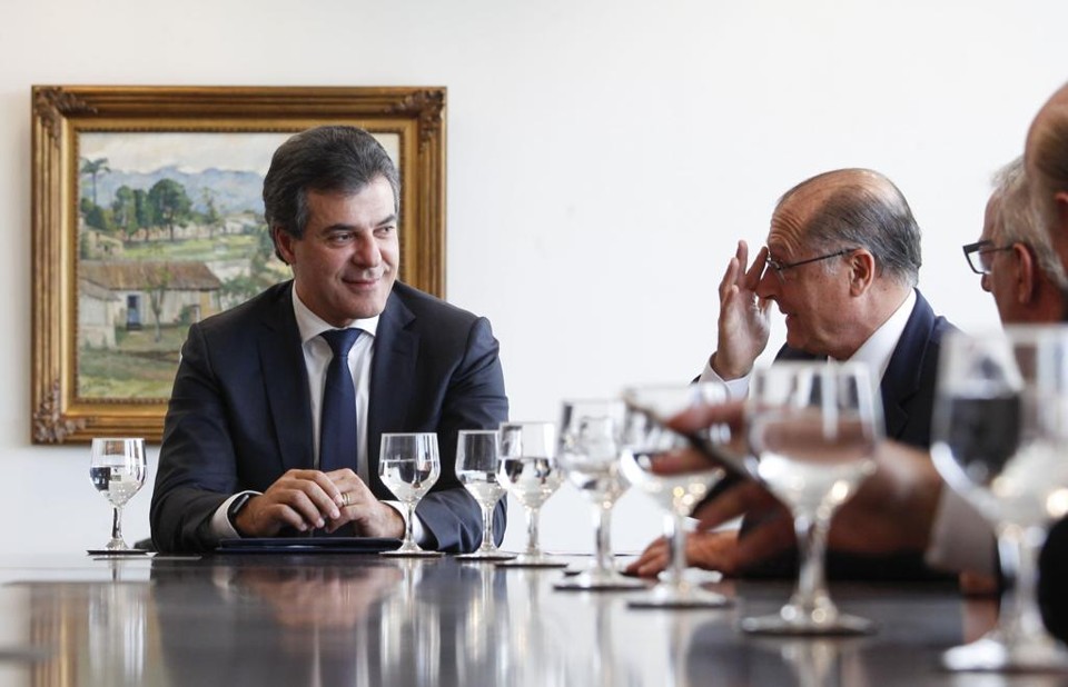 Richa com Alckmin: governadores estiveram em reunião com Dilma. | Daniel Castellano/Gazeta do Povo