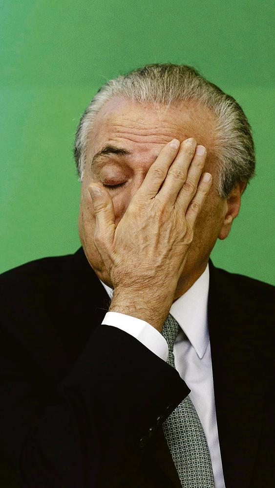 O vice-presidente Michel Temer: rejeitando o papel de “coordenador de RH” do Planalto. | Ueslei Marcelino/Reuters