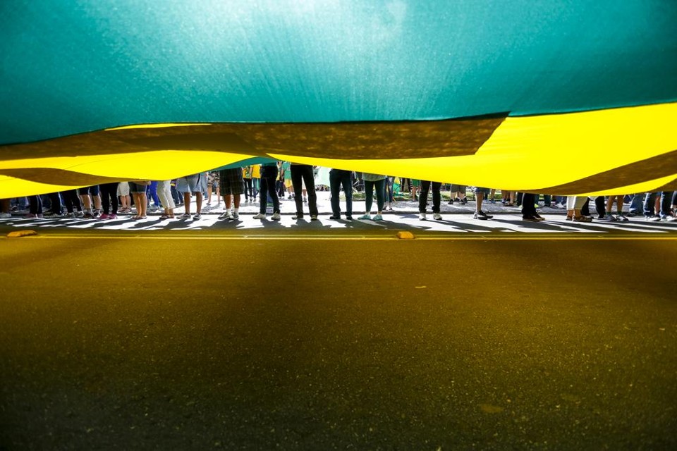 Protesto contra o governo no domingo. | Henry Milleo/Gazeta do Povo