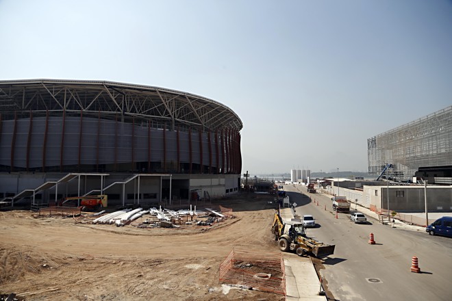Uma das três do complexo Arena Carioca (prédio redondo): prédios vão receber provas de basquete, judô, esgrima, taek won do e outras modalidades | Albari Rosa/Gazeta do Povo