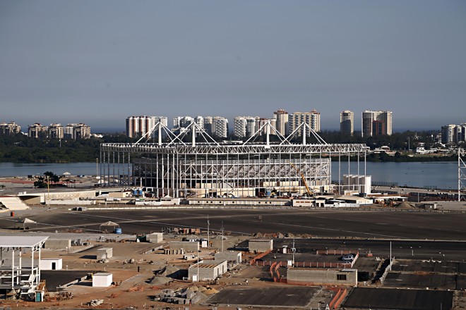 Centro Aquático OIímpico, que depois da Rio-2016 vai ser dividido em duas novas instalações de natação. | Albari Rosa/Gazeta do Povo