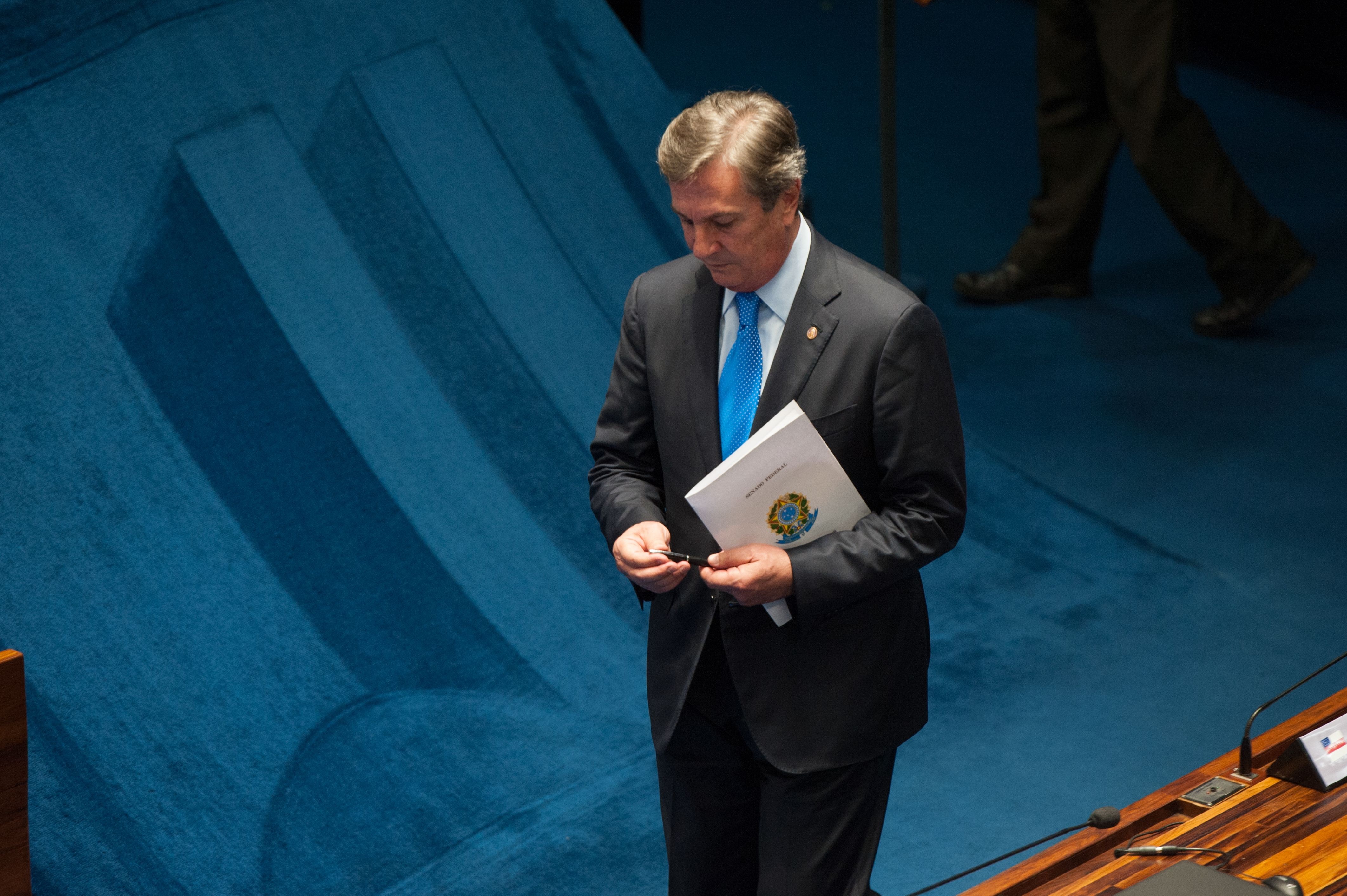 Fernando Collor: relação com o presidente da BR distribuidora. | Fábio Rodrigues Pozzebom/ Agência Brasil
.