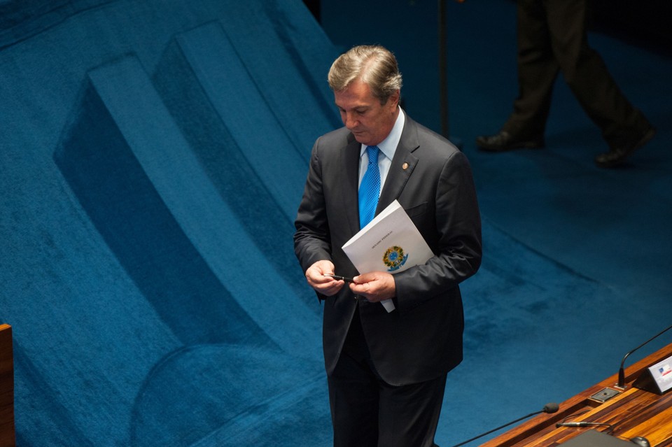 Fernando Collor: relação com o presidente da BR distribuidora. | Fábio Rodrigues Pozzebom/ Agência Brasil
.