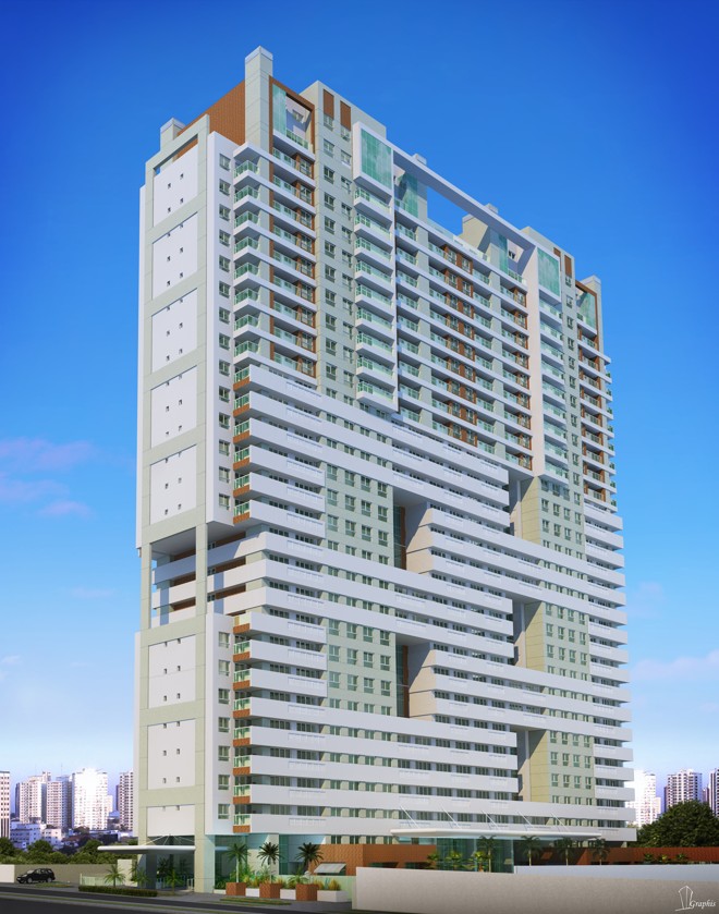 Life Space Curitiba: localizado em frente ao Shopping Curitiba, na Avenida Visconde de Guarapuava, o Life Space Curitiba terá 732 unidades, distribuídas em torre única de 30 pavimentos. Em construção pela Invespark e Rossi, o edifício oferece plantas de médio padrão nos formatos studio, um quarto, dois dormitórios e unidades duplex, além de coberturas. Com ampla área comum, o prédio tem previsão de entrega para abril de 2016. | Divulgação