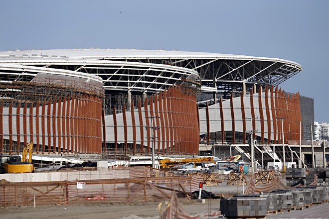 Arena Carioca 1, 2 e 3, que vão receber provas de basquete, judô, esgrima, taek won do e outras modalidades. | Albari Rosa/Gazeta do Povo